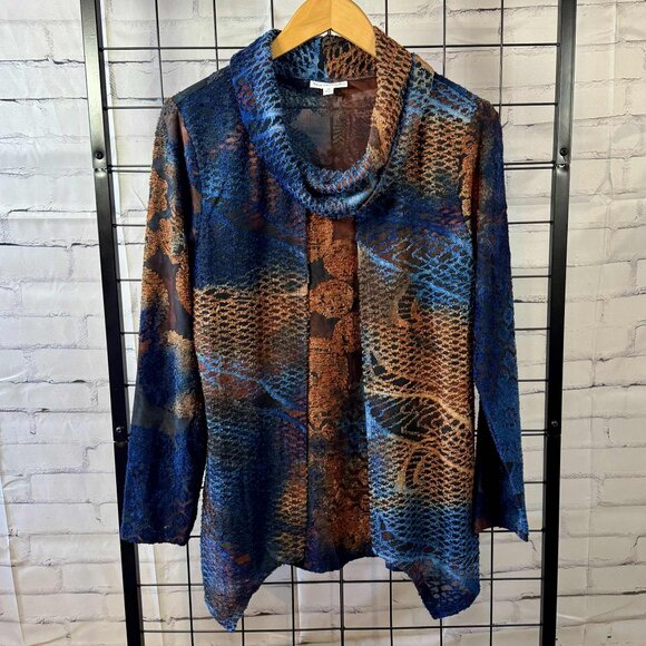 Womens Medium NorthStyle Mixed-Pattern Flyaway Top - Picture 1 of 7